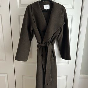 FRAME Olive Green Coat